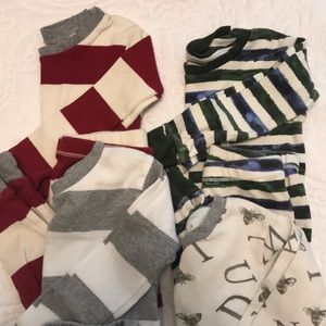 Burts Bees 2 piece pajamas, bundle of 4